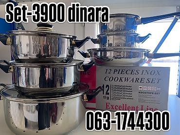rado jubile: Set posuđa – 12 delova, INOX (nerđajući čelik). Sadržaj seta prema — 1