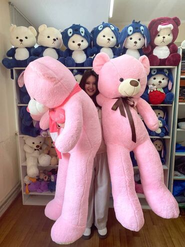 Игрушки: 🧸Мишка 160см 🔥🔥🔥 🧸60 см 1000 сом (Бесплатная доставка) 🧸80 см 1500 — 4