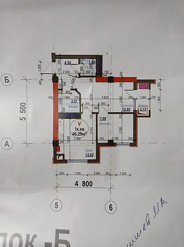 Строится, Элитка, 1 комната, 46 м²