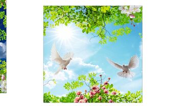 Натяжной потолок: Натяжной потолок 3D потолки, Глянцевое, Матовое Монтаж, Гарантия, Демонтаж — 2