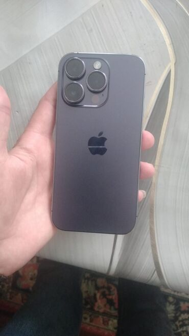 apple 14 pro qiymeti: IPhone 14 Pro, 256 GB, Deep Purple, Zəmanət, Simsiz şarj, Face ID