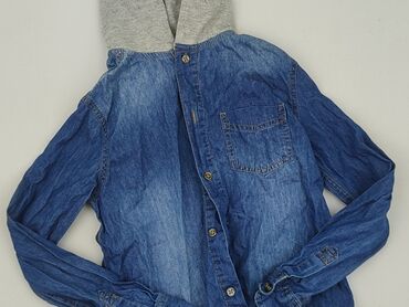 kurtka mmc: Shirt 9 years, condition - Very good, pattern - Monochromatic, color - Blue