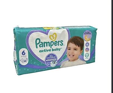 Нижнее белье, носки: Pampers Active Baby uşaq bezləri – ölçü 6 (13–18 kq), 52 ədəd — 1