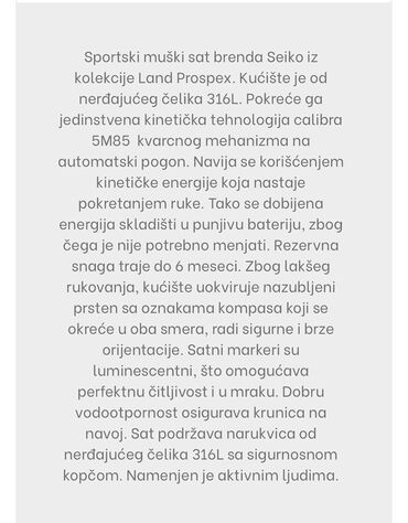 Ručni satovi: Seiko, Muški — 9