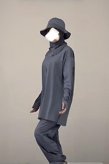 lining wade: Комплект для плавания и активного отдыха в стиле modest Состав — 1