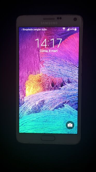 флай раскладушка телефон: Samsung Galaxy Note 4, 32 GB, rəng - Ağ, Sensor, Barmaq izi
