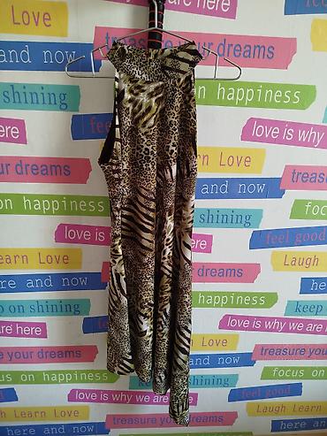 maxi day nə ucundur: Qadın maxi paltar – heyvani print - Üslub: maxi uzunluqda, geniş — 1