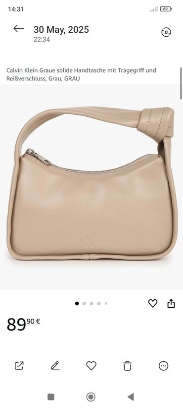 женские кофты в полоску: Əl çantası, Calvin Klein