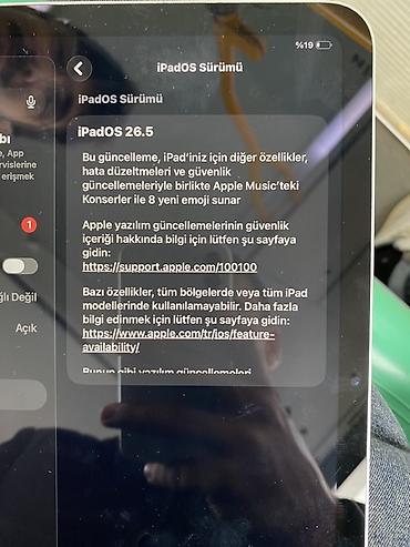 Apple iPad: Apple iPad A16 planşet 4 ay işlenib. - Yaddaş: 128GB - Pil: 100% - — 8