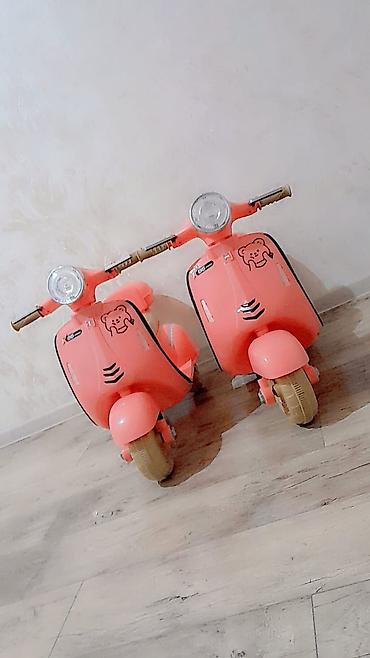 maşa ayı: Uşaq elektrik skuteri (Vespa tərzində) – çəhrayı rəng - Tip — 4