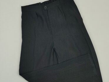 gładka czarna bluzka: Material trousers, 5-6 years, 116, condition - Very good