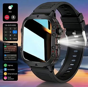 Smart saatlar: Yeni, Smart saat, Sensor ekran, rəng - Qara — 1