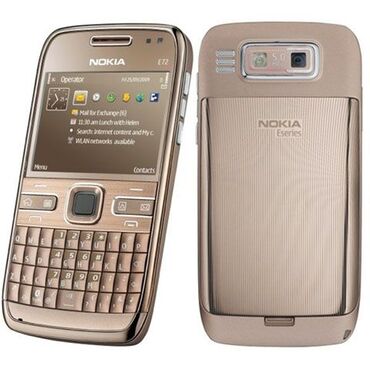мобильные телефоны филипс: Nokia E72, цвет - Золотой