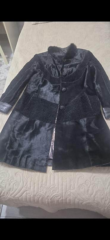 пальто zara: Пальто, 3XL, цвет - Черный — 7