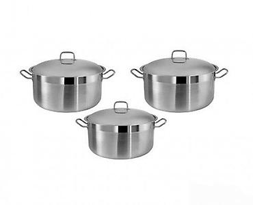 kuhinjski set 19 delova: Set šerpi 3/1 BR-36C NOVO. Opis proizvoda Nerđajući čelik 18/10 — 1