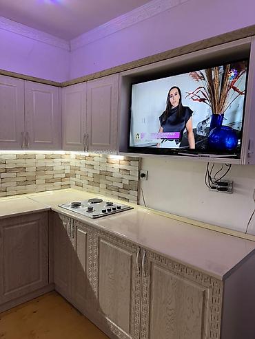 Sifarişlə mətbəx mebeli: Sifarişlə mətbəx dəsti, Özü çəkən petlələr, Mat laminat, Kredit var, Ünvandan götürmə, Pulsuz çatdırılma, Ödənişli çatdırılma — 4