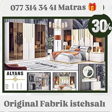 tv 43: Alyans mebel dəsti – Original fabrik istehsalı Yemək otağı və yataq — 2