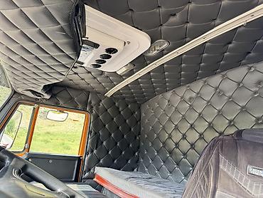 led свет: КАМАЗ самосвал, Евро-0 6х4. - Кузов-самосвал зелёного цвета — 7