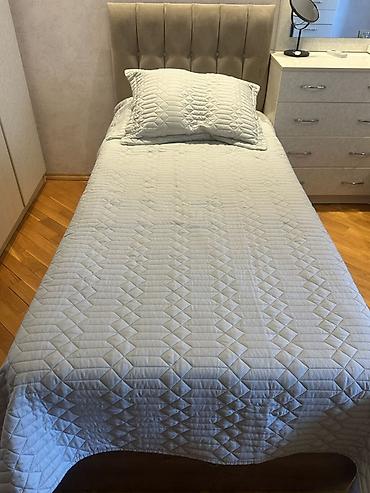 matras satilir: Yuxarı qalxan mexanizmli tək nəfərlik çarpayı - Ölçü: standart tək — 3