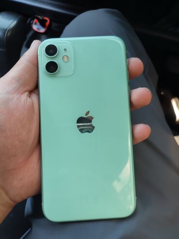 телефон исфана: IPhone 11, Колдонулган, 64 ГБ, Жашыл, 95 %