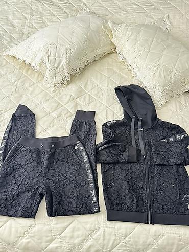qara çanta: Qara krujeva dəst – hoodie və şort-etek (skort) - Dəst tərkibi — 2