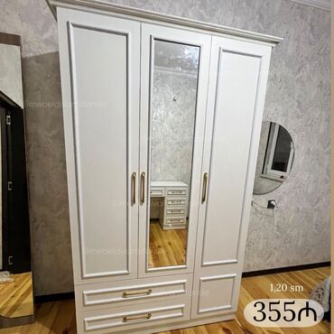 metbext şkafı: Yeni, 3 qapılı Düz dolab, Şifonyer