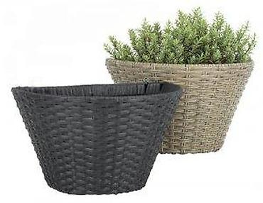 Vases and pots: PLETENE SAKSIJE NOVE 2 BOJE METAL-PETAN AKCIJA | Cene nisu fiksne — 4