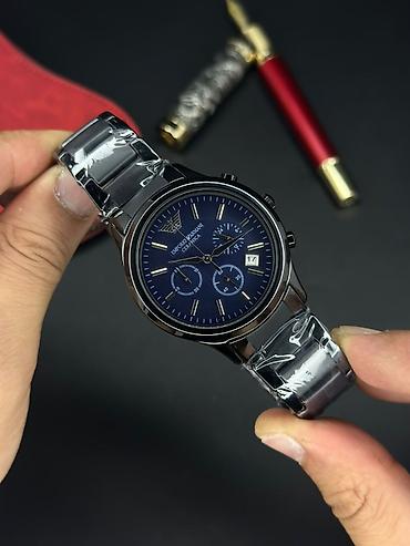 elekdron saat: Yeni, Qol saatı, Emporio Armani, rəng - Göy — 1