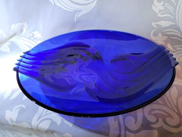 Ostalo posuđe: Kobaltno nov plav tanjir za na sto,90te.Luminarc Francuska. Nov — 11