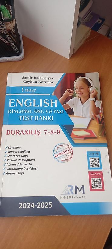 Testlər: Məhsul: “English Dinləmə, Oxu və Yazı Test Bankı” – Buraxılış 7-8-9 — 1