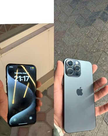 apple 4s əsli: IPhone 15 Pro Max, 512 GB, Gümüşü, Barmaq izi, Face ID