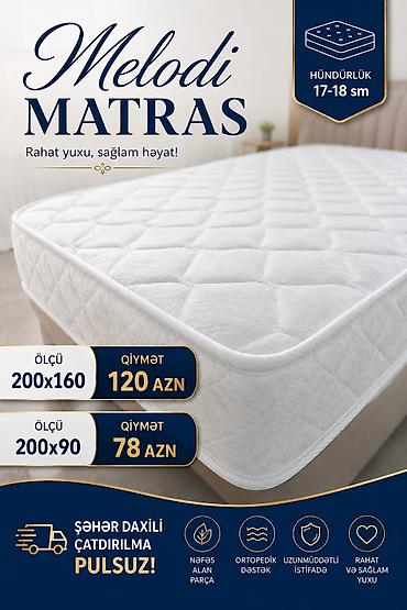 Melodi Matras – rahat yuxu, sağlam həyat! Xüsusiyyətlər: - Hündürlük