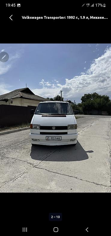 бус продажа: Volkswagen Transporter: 1992 г., 1.9 л, Механика, Бус — 5
