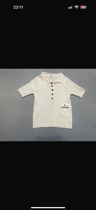klassik koynekler: Polo köynək, Chanel, S (EU 36), rəng - Ağ
