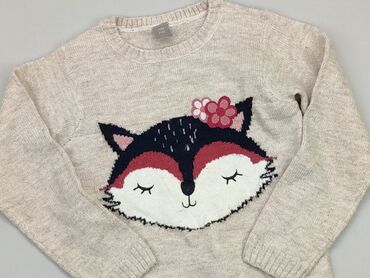 świąteczne sweterki dla dziewczynek: Sweterek, Little kids, 9 lat, 128-134 cm, stan - Dobry