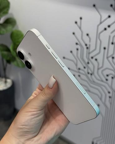 iphone se qiyməti: IPhone 16, 128 GB, Ağ, Zəmanət, Simsiz şarj, Face ID — 7