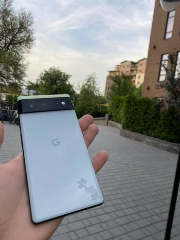 android телефон: Google Pixel 6, түсү - Ак