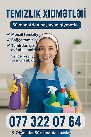 Təmizlik xidmətləri: Təmizlik | Mənzillər | Təmirdən sonra təmizlik — 3