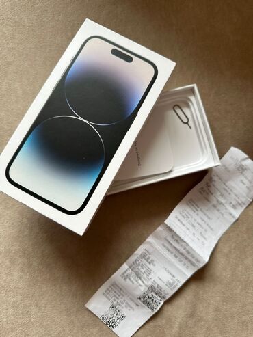 Apple iPhone: IPhone 14 Pro, Б/у, 128 ГБ, Black Titanium, Зарядное устройство, Защитное стекло, Чехол, 86 %