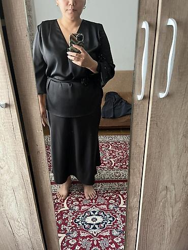 white coat: Блузка, Классическая модель, Сатин, Однотонный — 5