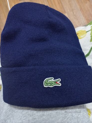 Головные уборы: Мужской головной убор, Lacoste, Новый, цвет - Синий, Самовывоз