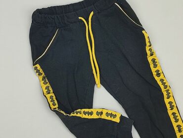 spodnie jeansy szerokie: Sweatpants, 4-5 years, 104/110, condition - Fair