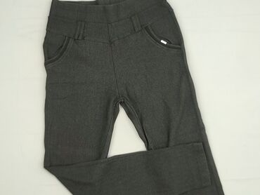 jeansy damskie z zamkami na nogawkach: Material trousers for women, size XL (EU 42)