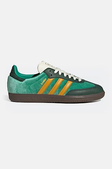 samba: Кроссовки Adidas Originals Samba OG shoes в зеленом цвете. Верх — 4