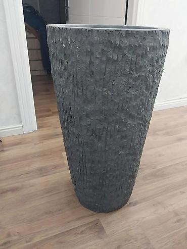drasena: Dekorativ böyük çiçək qabı / qazon qabı - Material: beton-kompozit — 3
