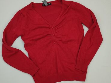 czerwone spódniczka w kratke: Sweter, M, stan - Dobry