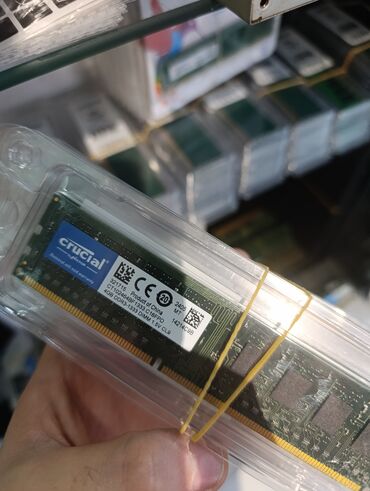 Prosessorlar: Operativ yaddaş (RAM) Crucial, 4 GB, 1333 Mhz, DDR3, PC üçün, Yeni