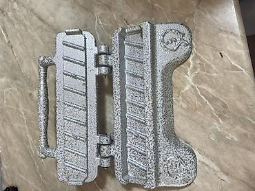 ət kəsən mişar: Döküm metal tost/səndviç pressi - Material: ağır döküm metal — 2
