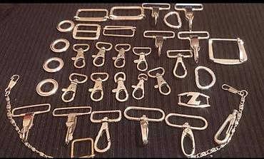 Metal aksessuar dəsti – çanta və dərzi furniturası hamısı 15 azn