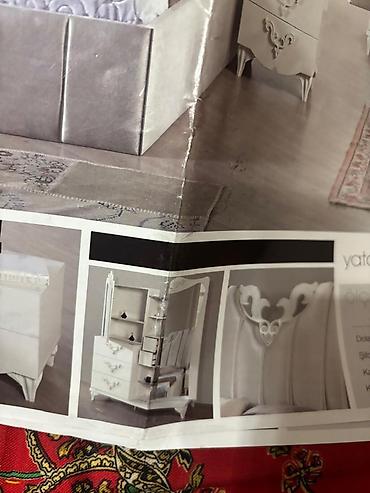 Спальные гарнитуры: Спальный гарнитур в классическом стиле, цвет — молочно-белый/слоновая — 8